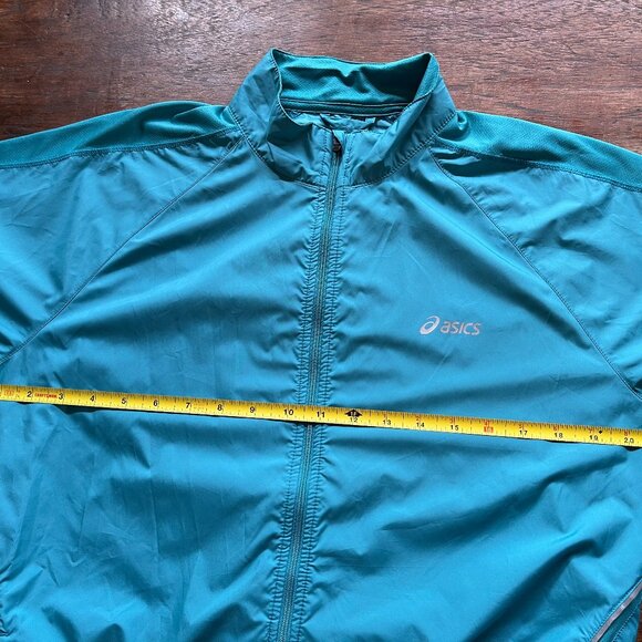 ASICS Women's Running / Windbreaker Full Zip Jacket Teal Blue : Size: Large - Picture 7 of 9